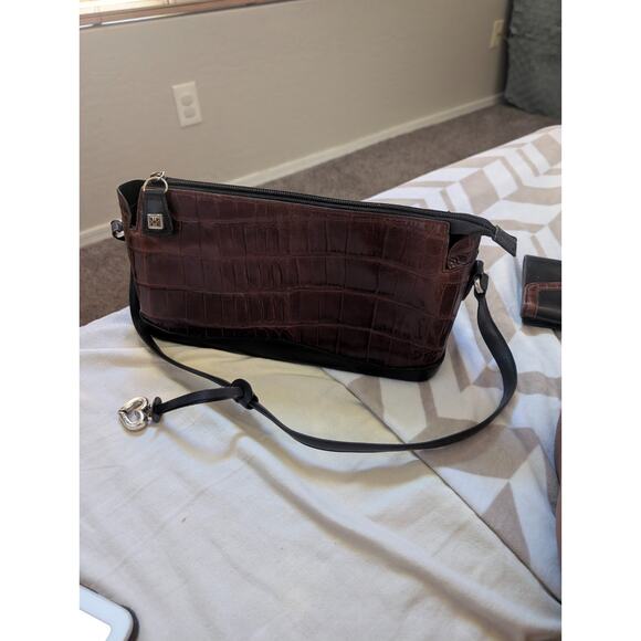 brighton brown leather shoulder bag with two wallets - Picture 7 of 7